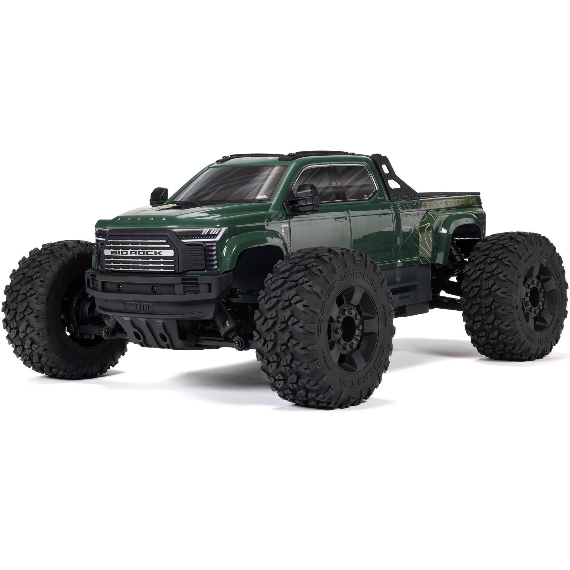 Arrma Monster Truck 1/10 BIG ROCK 223S DSC brushless 4X4 RTR vert - ARA4312V4T2