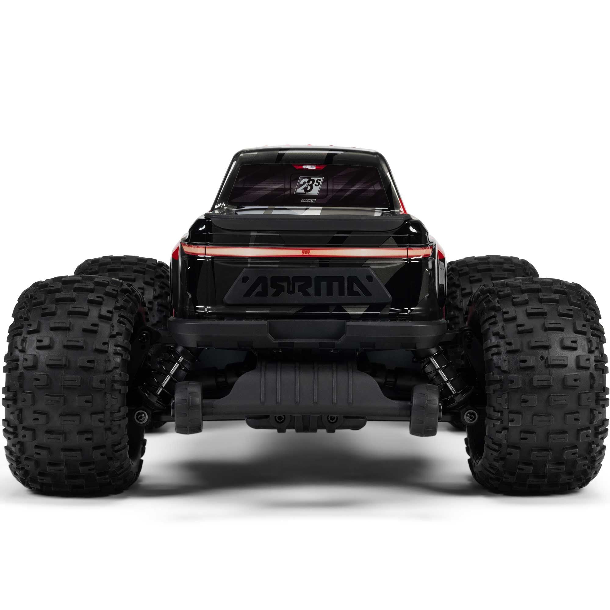 Arrma Monster Truck brushless GRANITE 223S DSC 4X4 RTR 1/10 rouge - ARA4302V4T2 - Breizh Modélisme.
