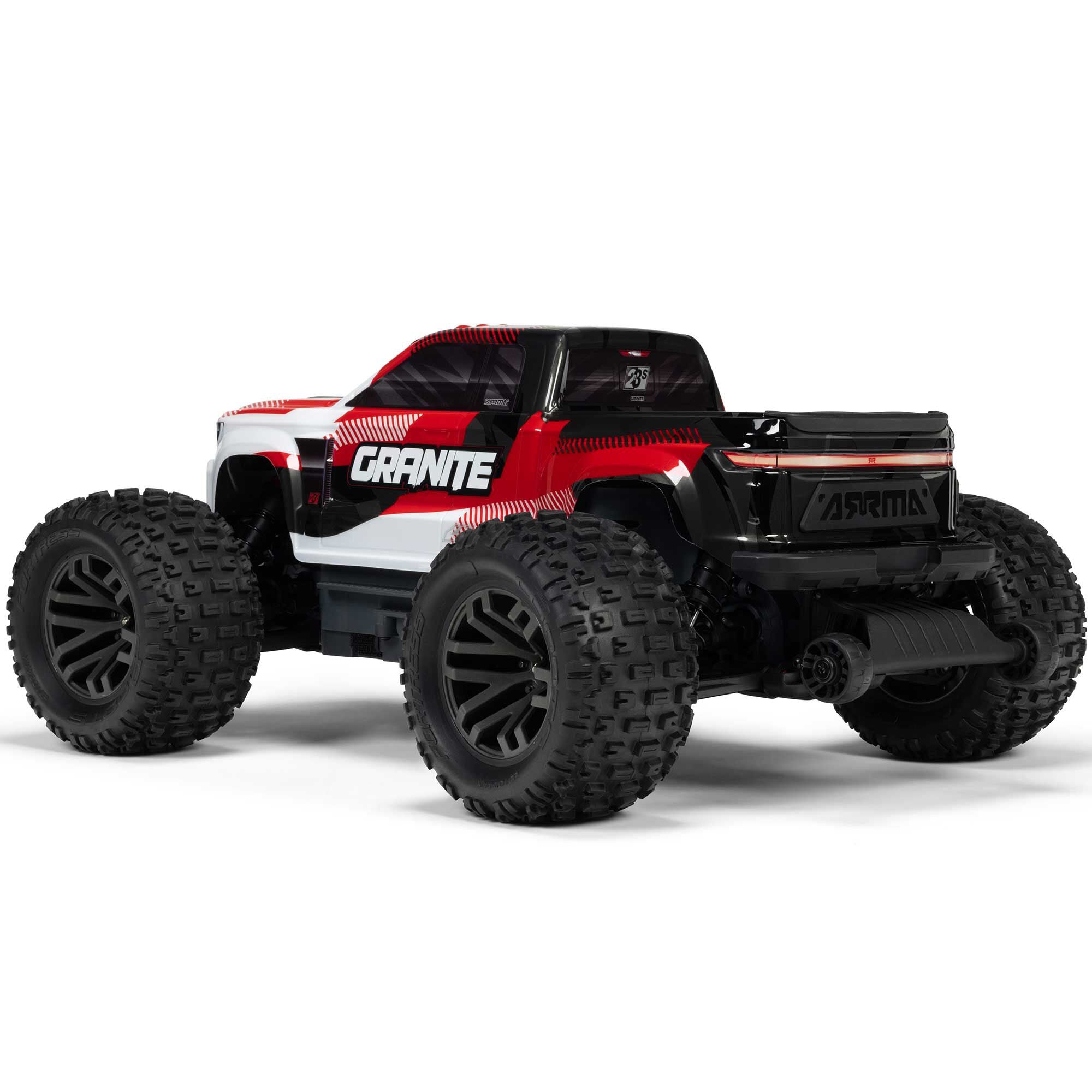 Arrma Monster Truck brushless GRANITE 223S DSC 4X4 RTR 1/10 rouge - ARA4302V4T2 - Breizh Modélisme.