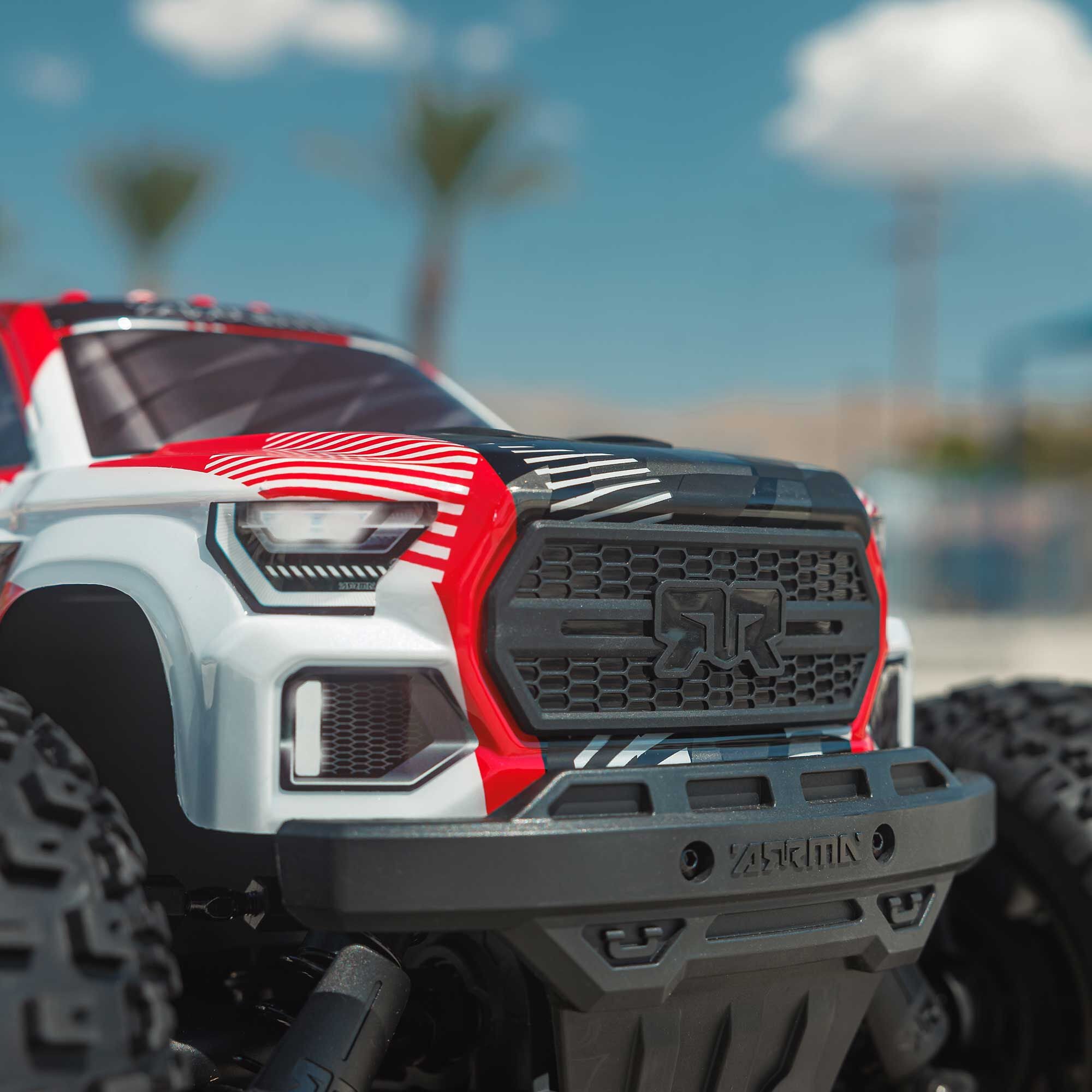 Arrma Monster Truck brushless GRANITE 223S DSC 4X4 RTR 1/10 rouge - ARA4302V4T2
