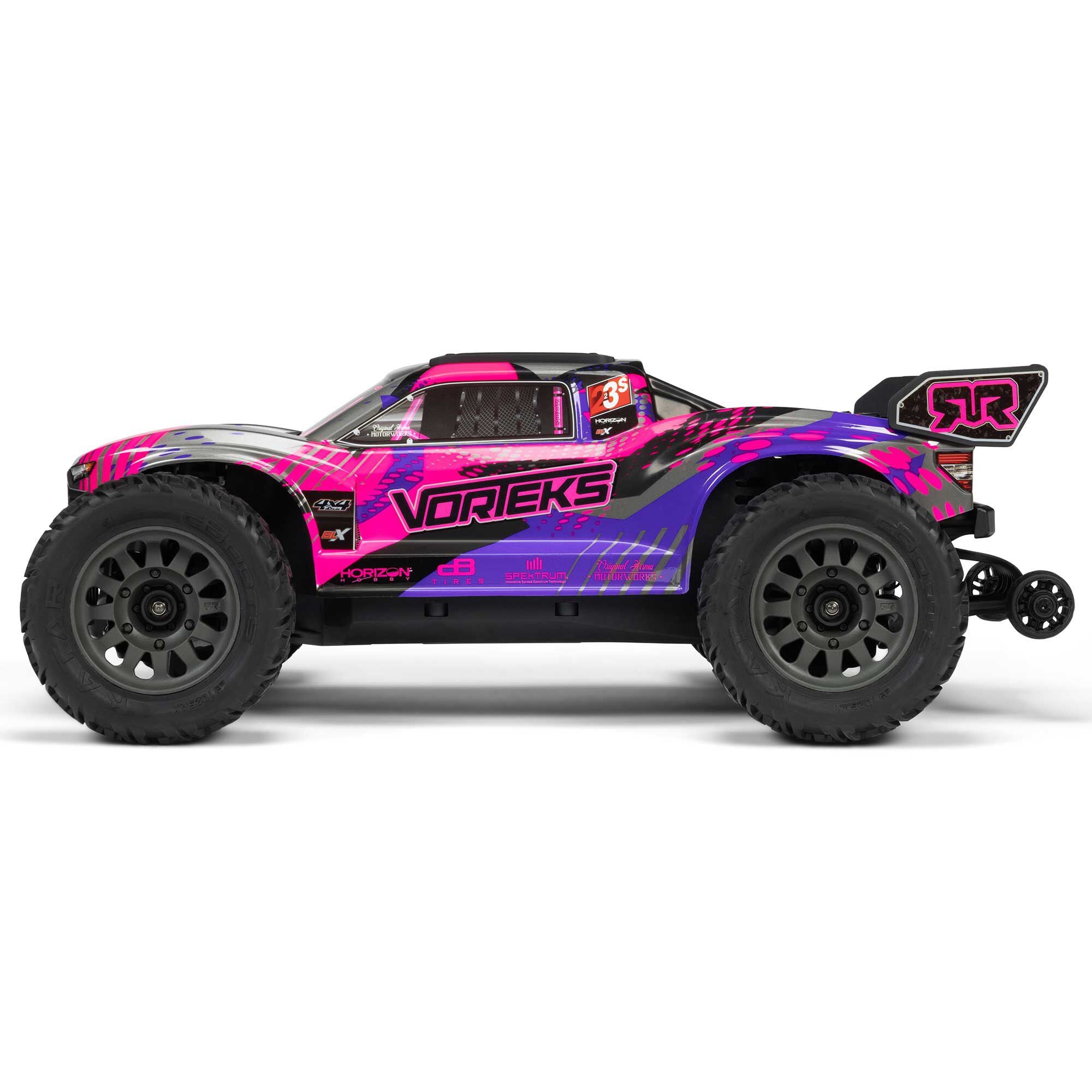 Arrma Vorteks 1/10 223S BLX brushless 4x4 stadium truck RTR violet - ARA4305V4T3 - Breizh Modélisme.