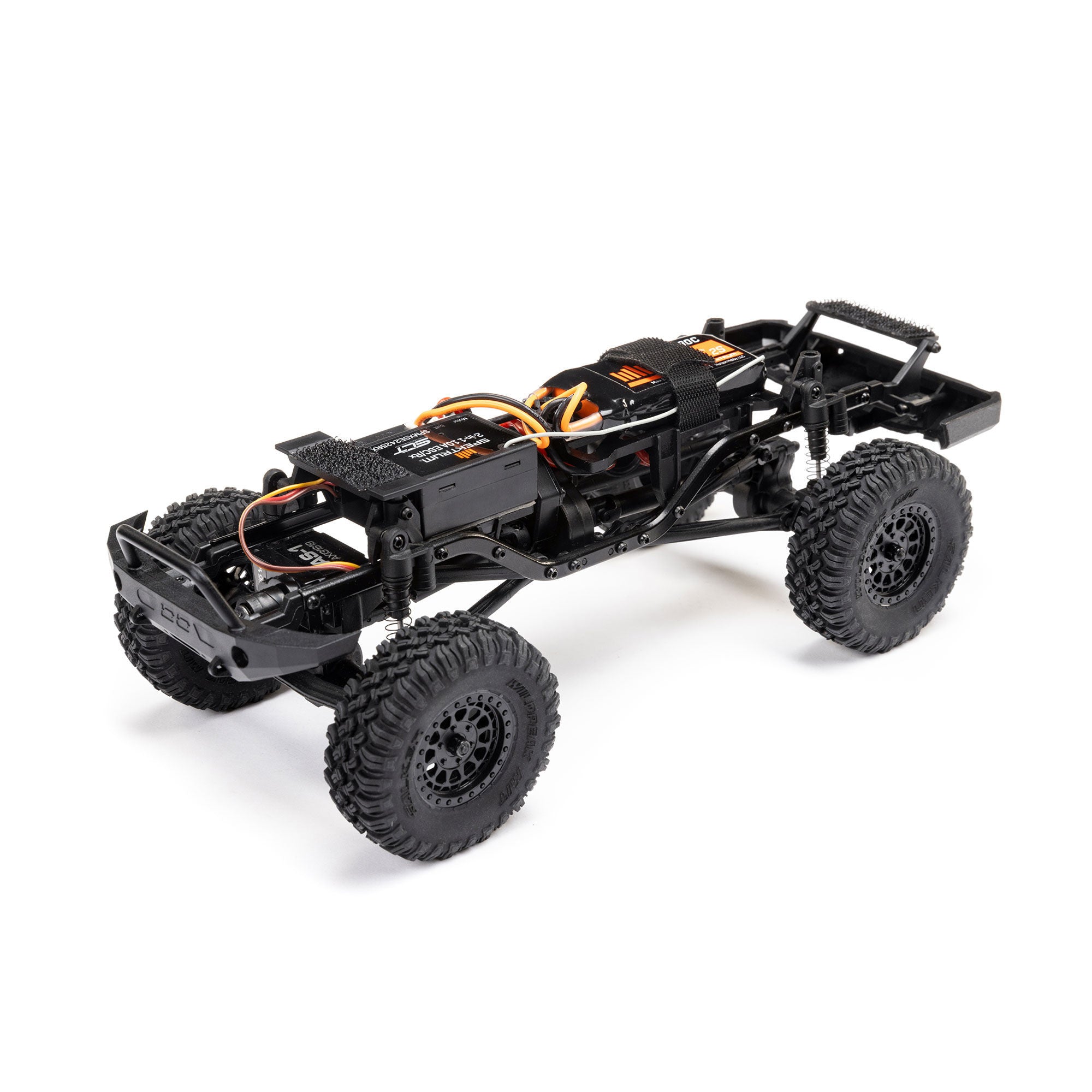 Mini rock crawler SCX24 Base Camp 4WD 1/24 charbon RTR bleu - AXI-1219T2 - Breizh Modélisme.