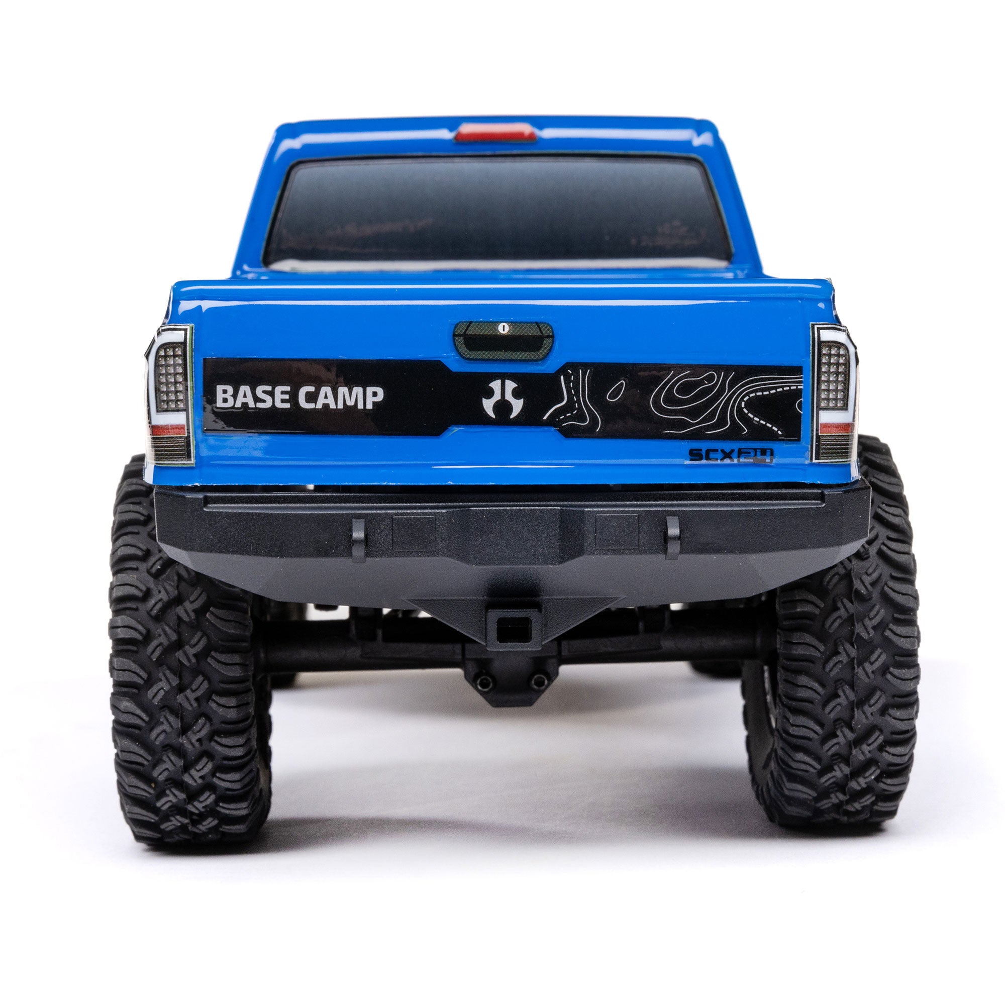 Mini rock crawler SCX24 Base Camp 4WD 1/24 charbon RTR bleu - AXI-1219T2 - Breizh Modélisme.