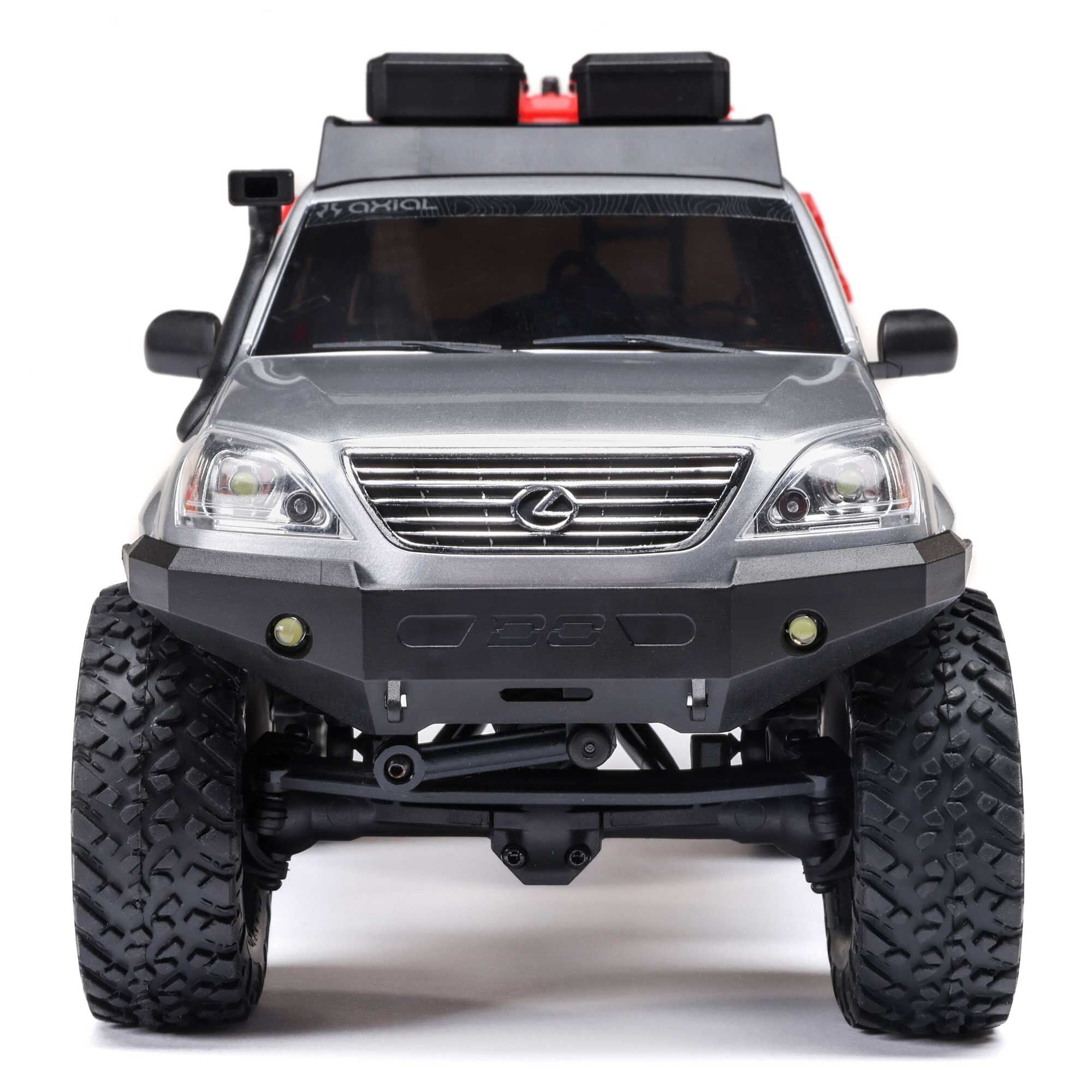 Mini rock crawler SCX24 Lexus GX 470 4X4 1/24 RTR argent - AXI-1532T2 - Breizh Modélisme.