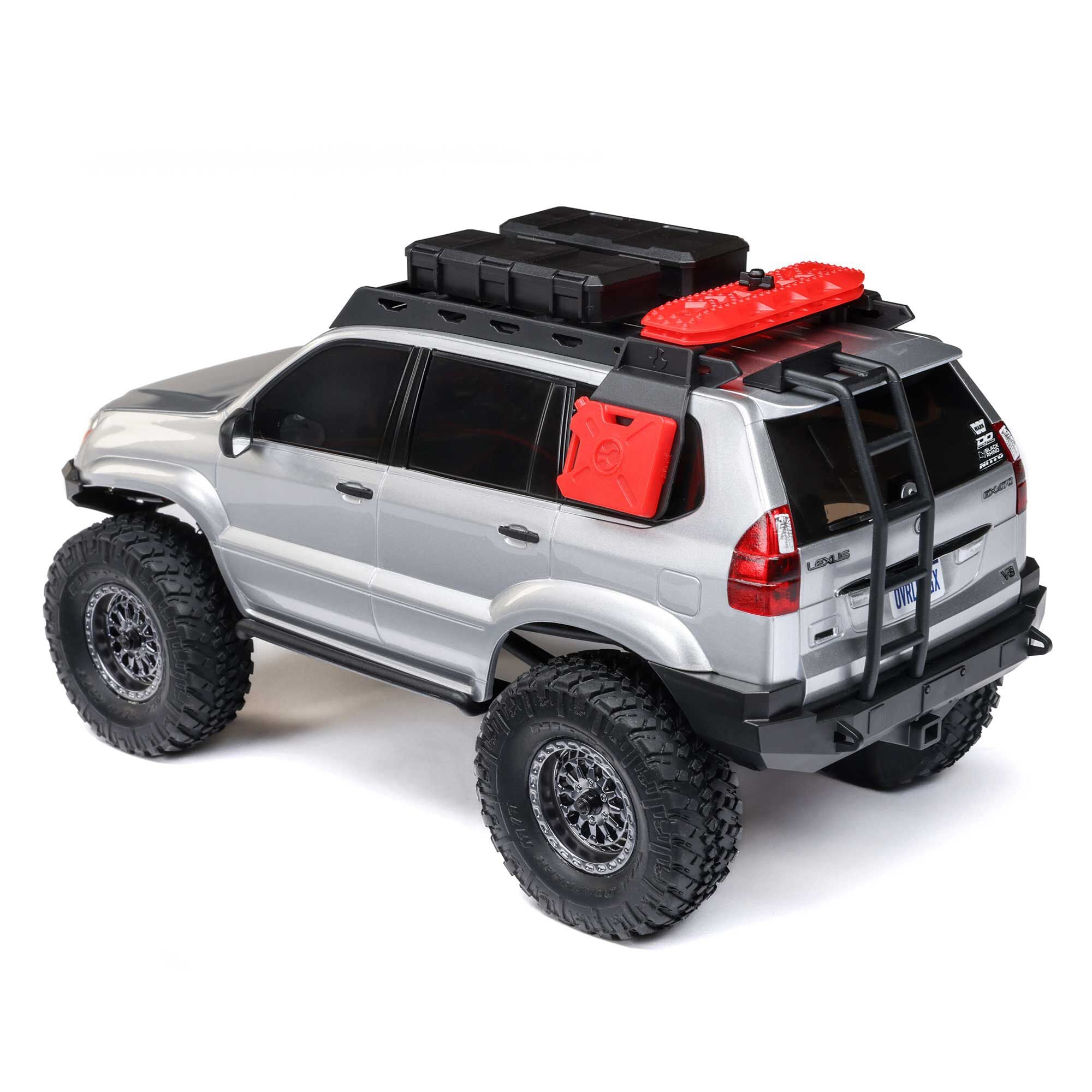 Mini rock crawler SCX24 Lexus GX 470 4X4 1/24 RTR argent - AXI-1532T2 - Breizh Modélisme.