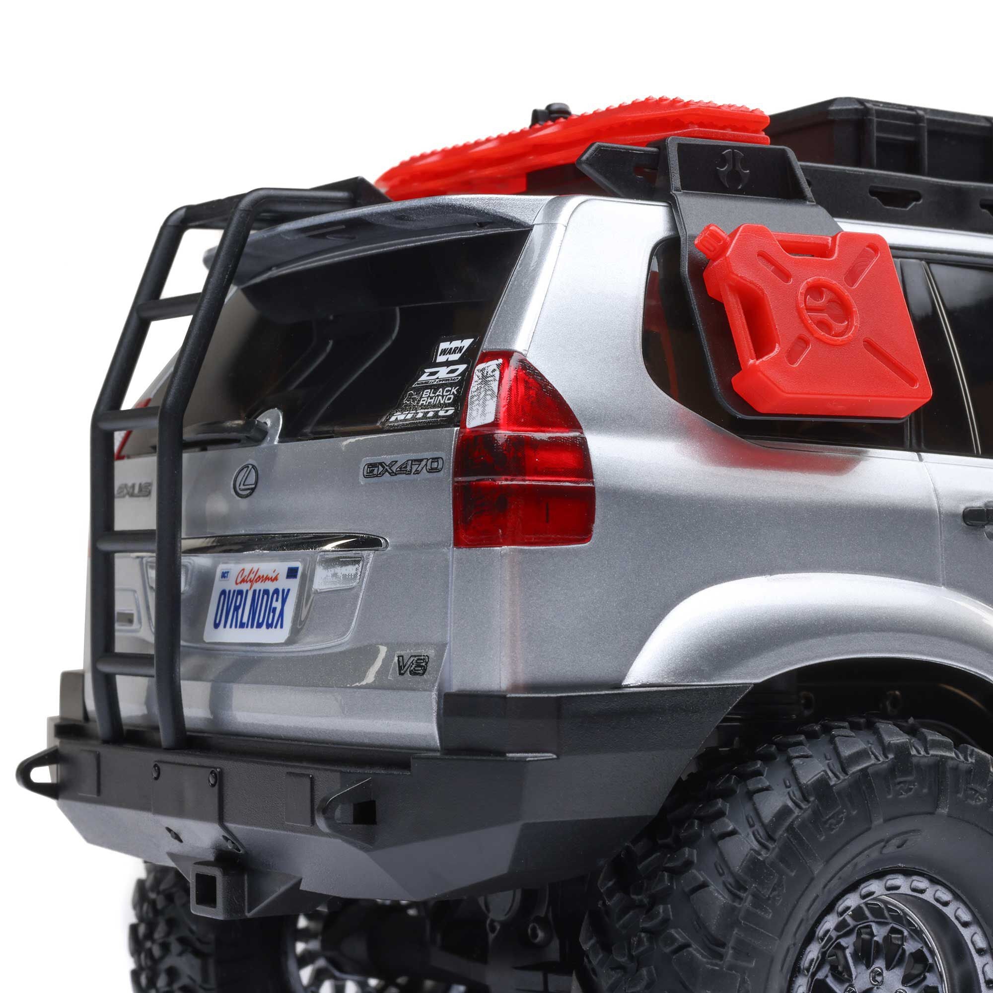 Mini rock crawler SCX24 Lexus GX 470 4X4 1/24 RTR argent - AXI-1532T2 - Breizh Modélisme.