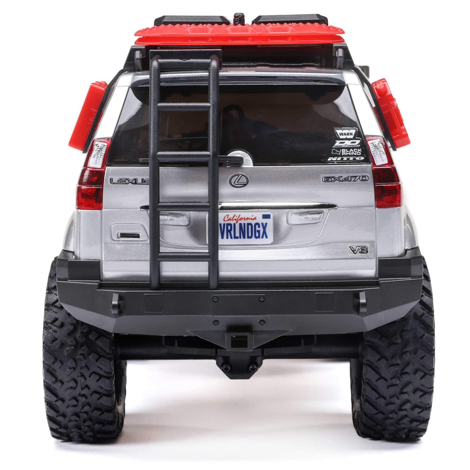 Mini rock crawler SCX24 Lexus GX 470 4X4 1/24 RTR argent - AXI-1532T2 - Breizh Modélisme.