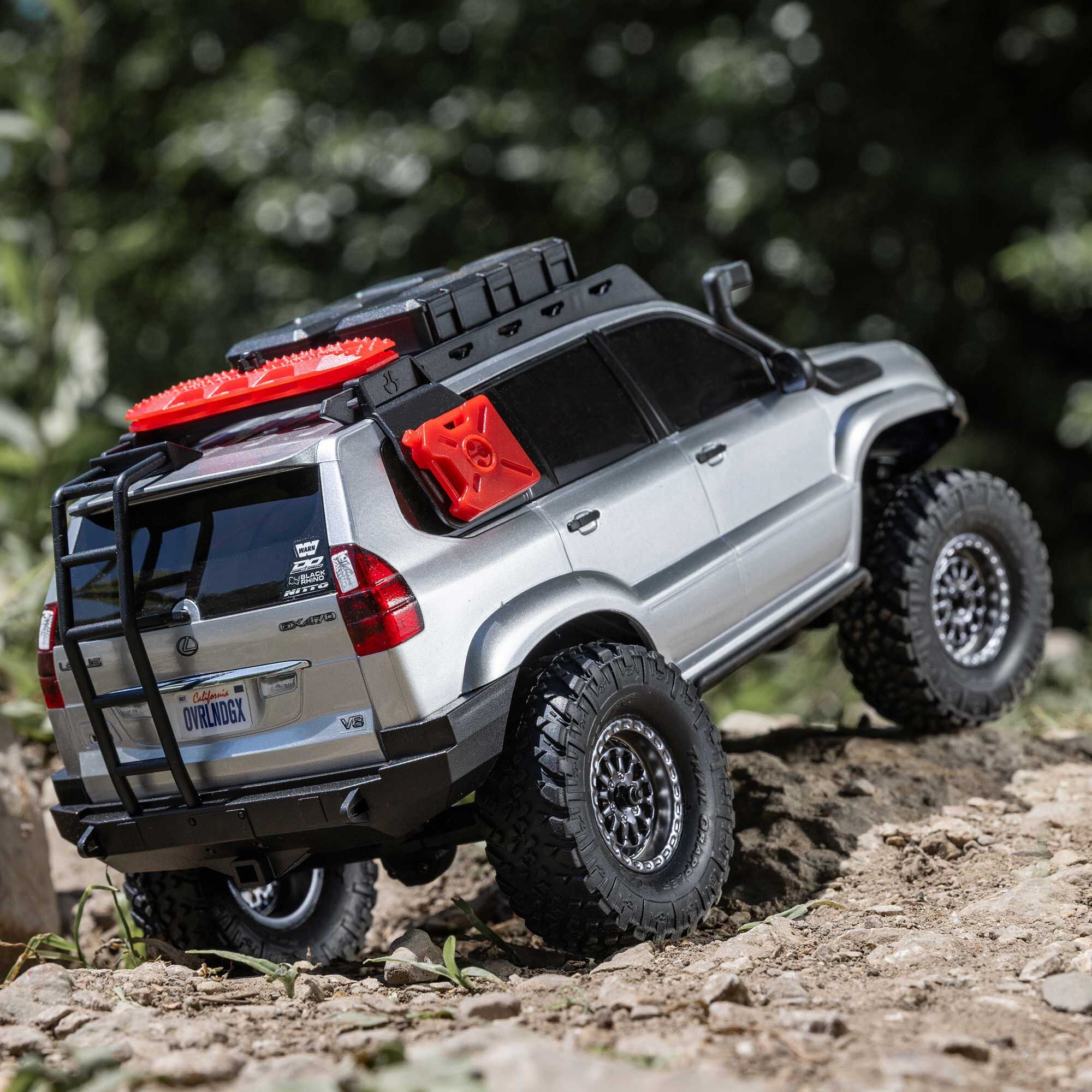 Mini rock crawler SCX24 Lexus GX 470 4X4 1/24 RTR argent - AXI-1532T2 - Breizh Modélisme.