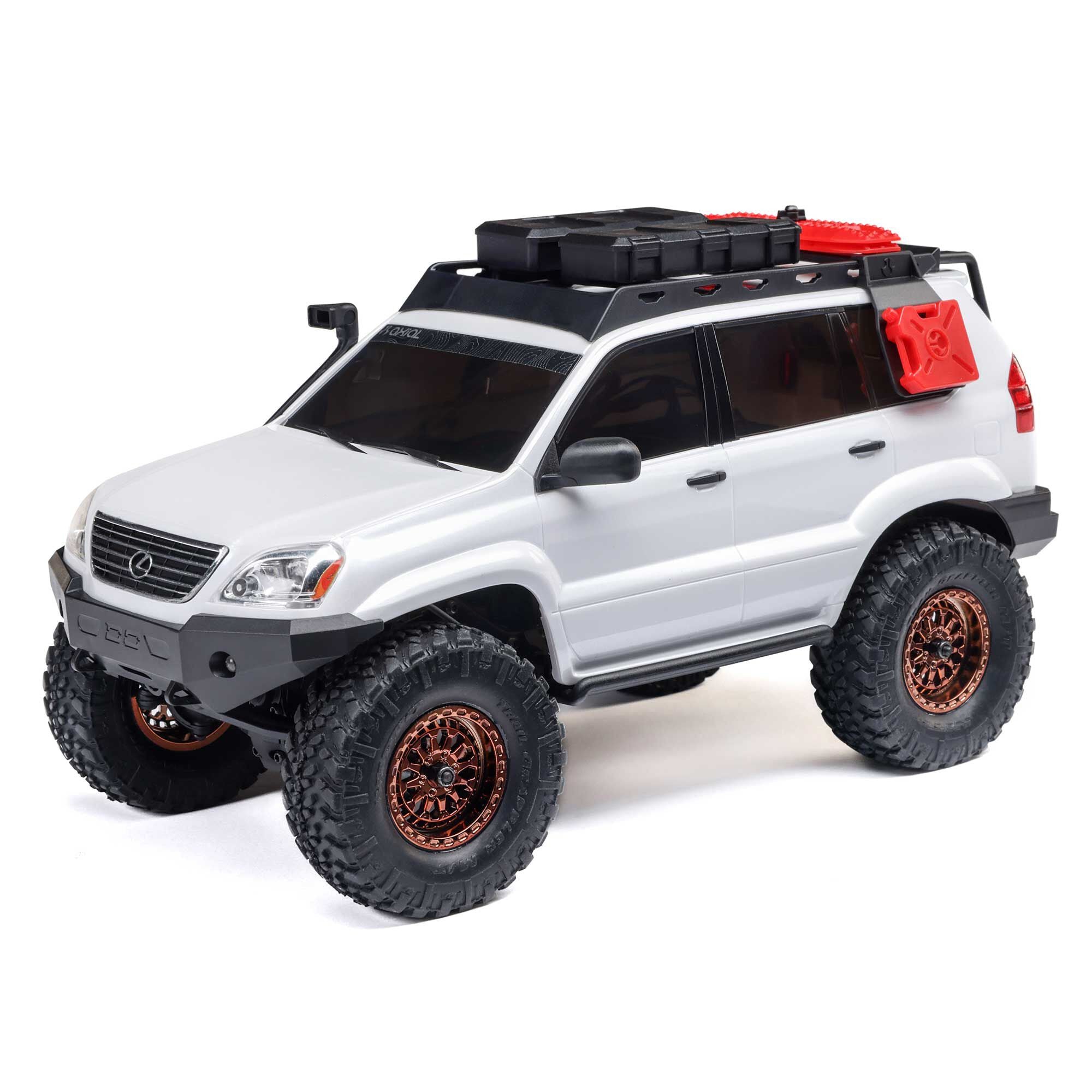 Mini rock crawler SCX24 Lexus GX 470 4X4 1/24 RTR blanc - AXI-1532T1
