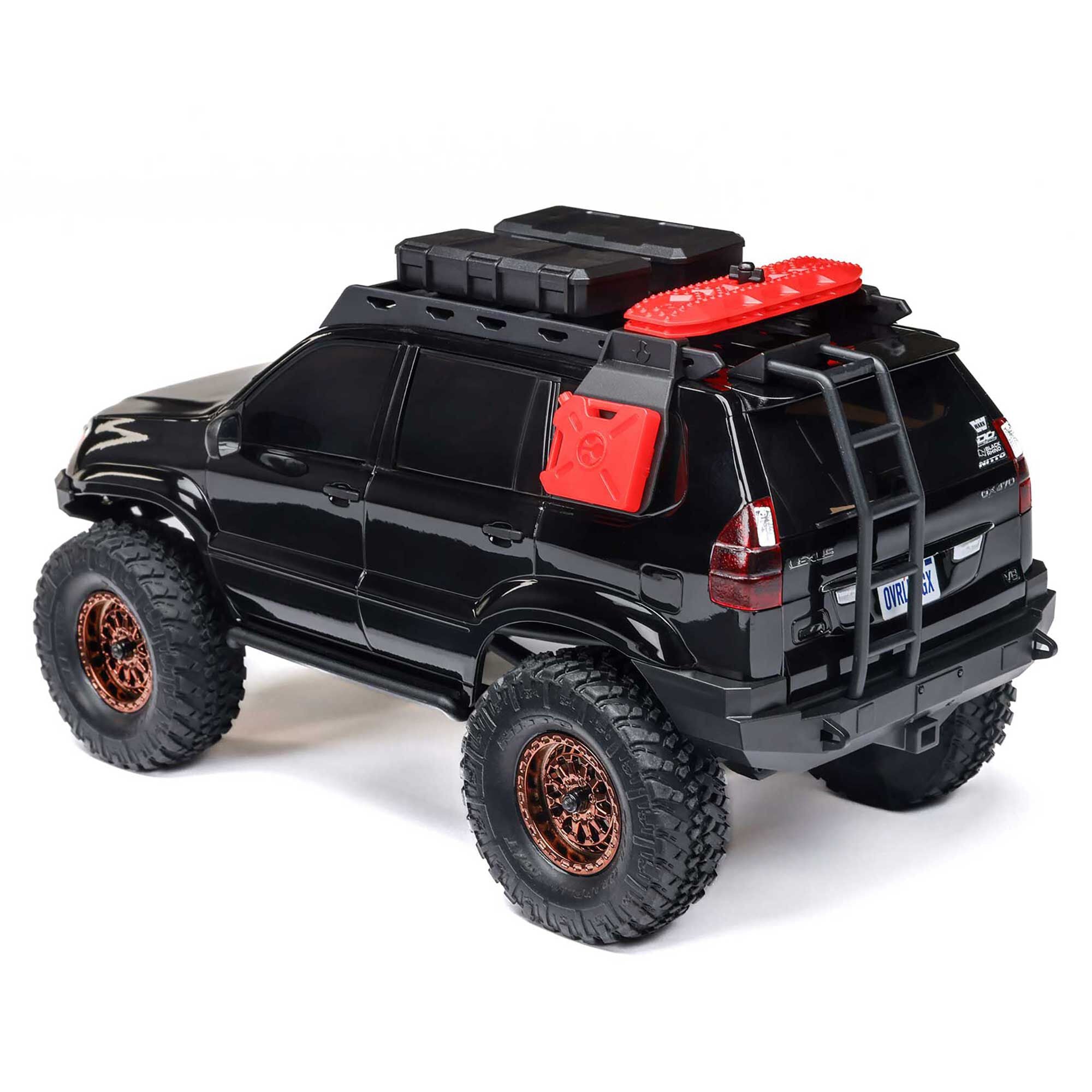 Mini rock crawler SCX24 Lexus GX 470 4X4 1/24 RTR noir - AXI-1532T3 - Breizh Modélisme.