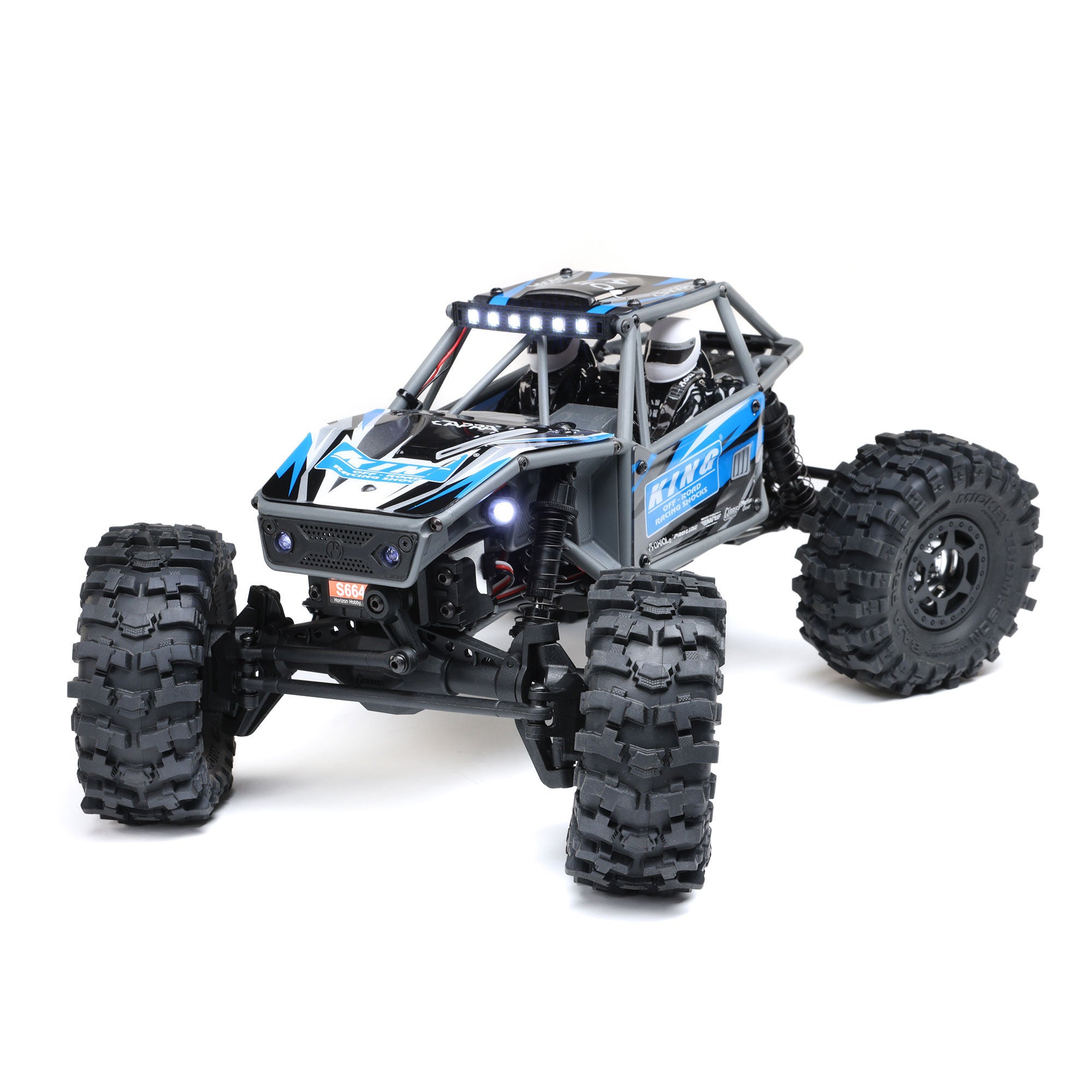 Rock crawler UTB18 Capra 1/18 4WS 4X4 RTR bleu - AXI-1750T1