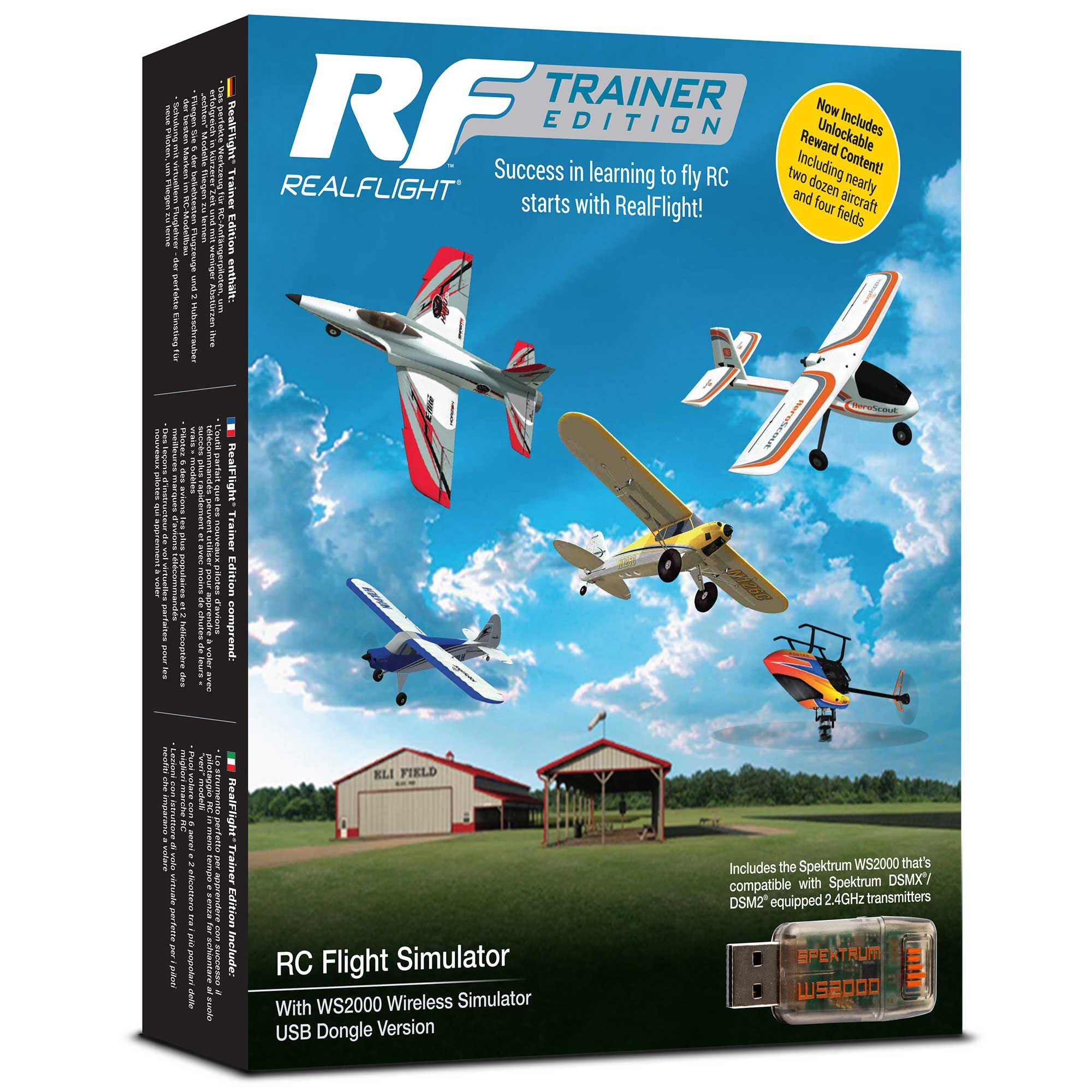 Simulateur de vol RC RealFlight Trainer Edition avec dongle USB de simulateur sans fil WS2000 - Breizh Modélisme.