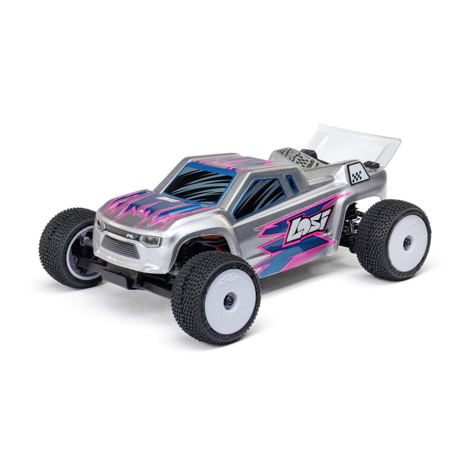 Stadium truck Losi 1/28 Micro-T 2S 2WD RTR gris LOS-1392T2