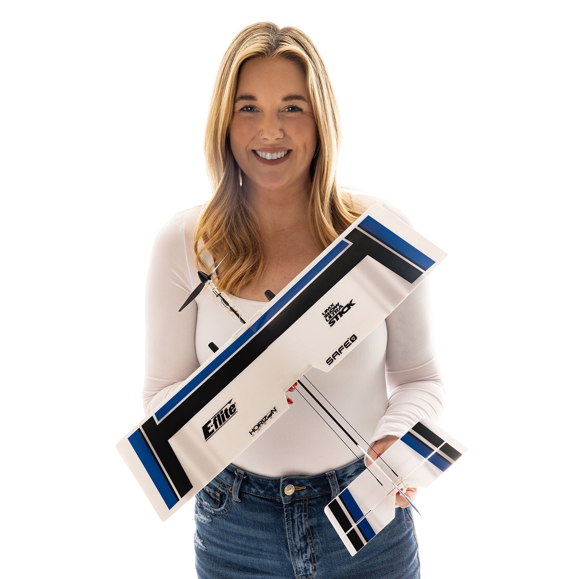 UMX Slow Ultra Stick BNF Basic avec AS3X et SAFE Select - EFLU03050 - Breizh Modélisme.