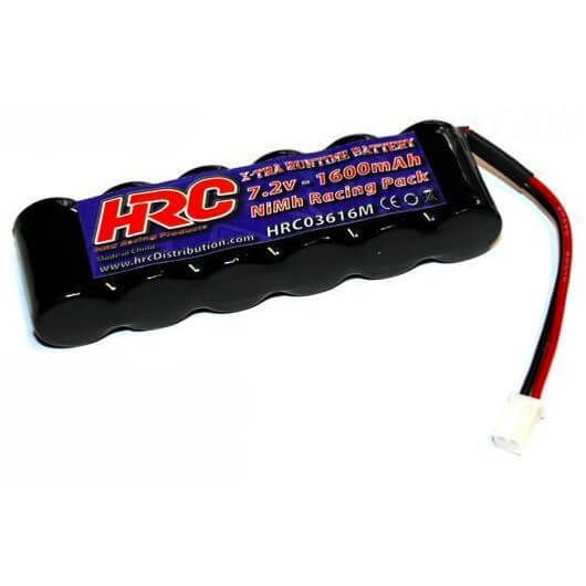 Batterie Nimh 7.2V 1600mAh prise Molex (104x38x16mm) - Breizh Modélisme