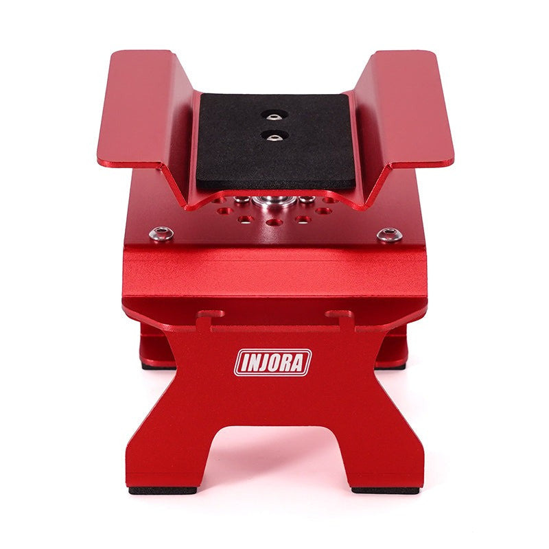 Support de voiture RC en aluminium rouge INJORA pour voiture RC 1/24, 1/18 - TOOL-63RD