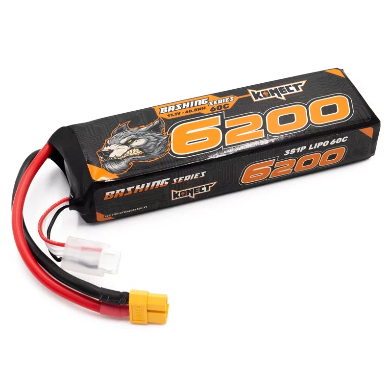 Batterie lipo 3S 6200mah 11.1V XT60 Konect Bashing