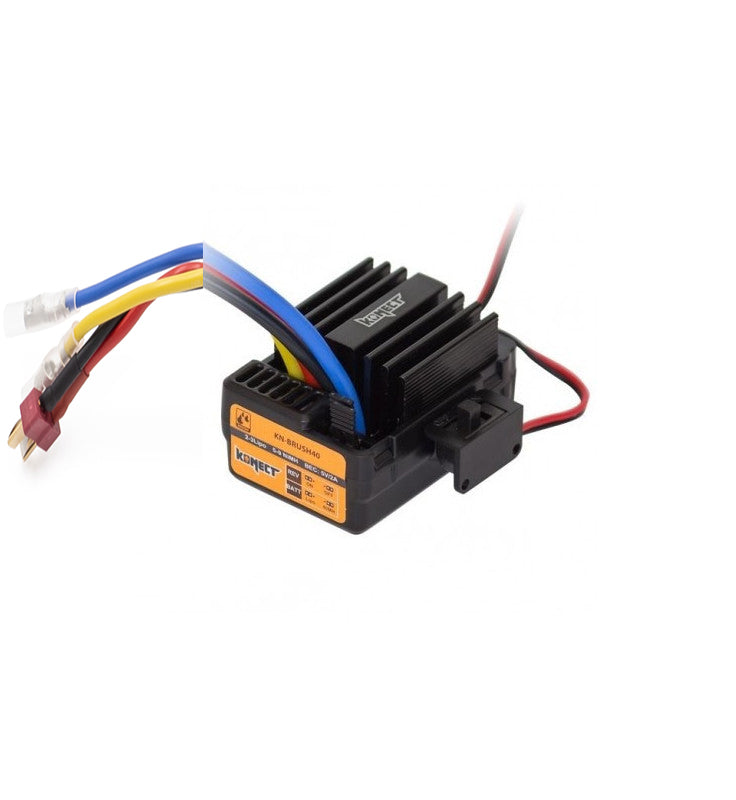 Variateur moteur charbon 40A Standard Waterproof 1/10 - Konect KN-BRUSH40
