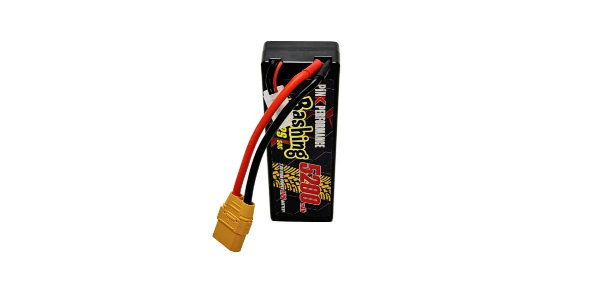 Batterie lipo 2S Bashing 7.4V 5200mAh 50C Dean, XT90, EC5, Traxxas