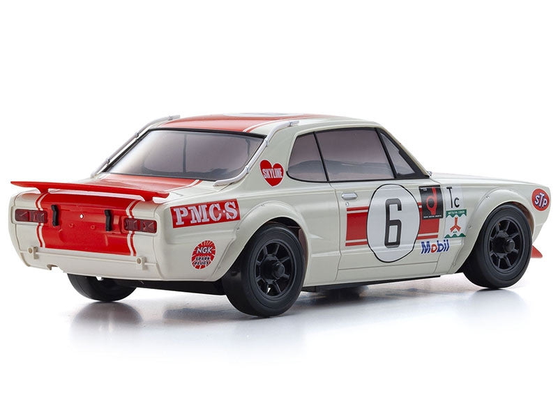 Kyosho Mini-Z AWD Skyline 2000GT-R KPGC10 Racing'72 Red No.6 (MA020/KT531P) K.32643R - Breizh Modélisme.