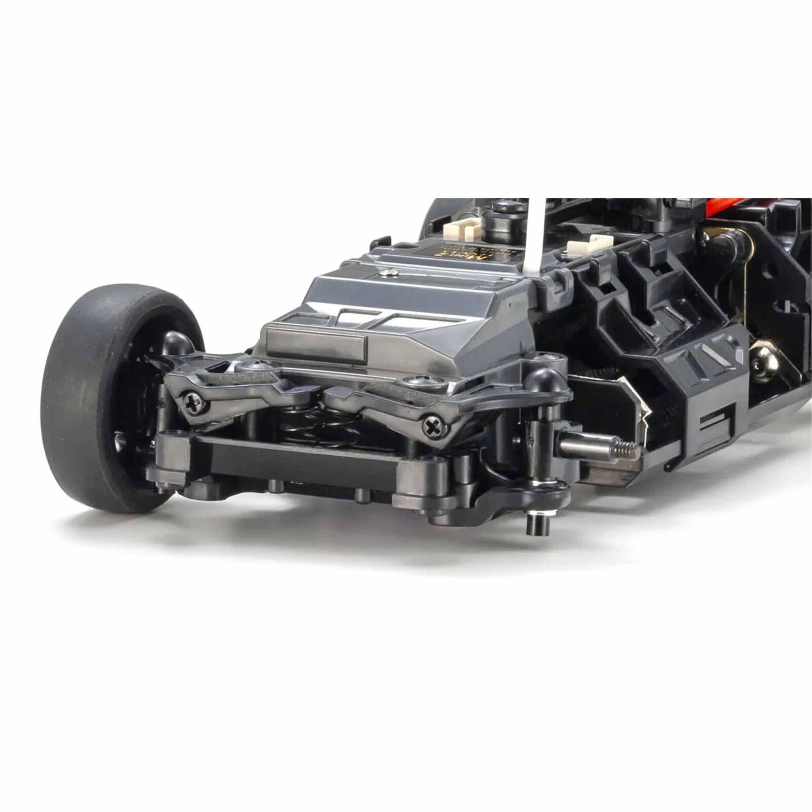 Kyosho Mini-Z MR04 RWD Corvette C8-R Gun Metal/Blanc (W-MM/KT531P) K.32356GMW - Breizh Modélisme.