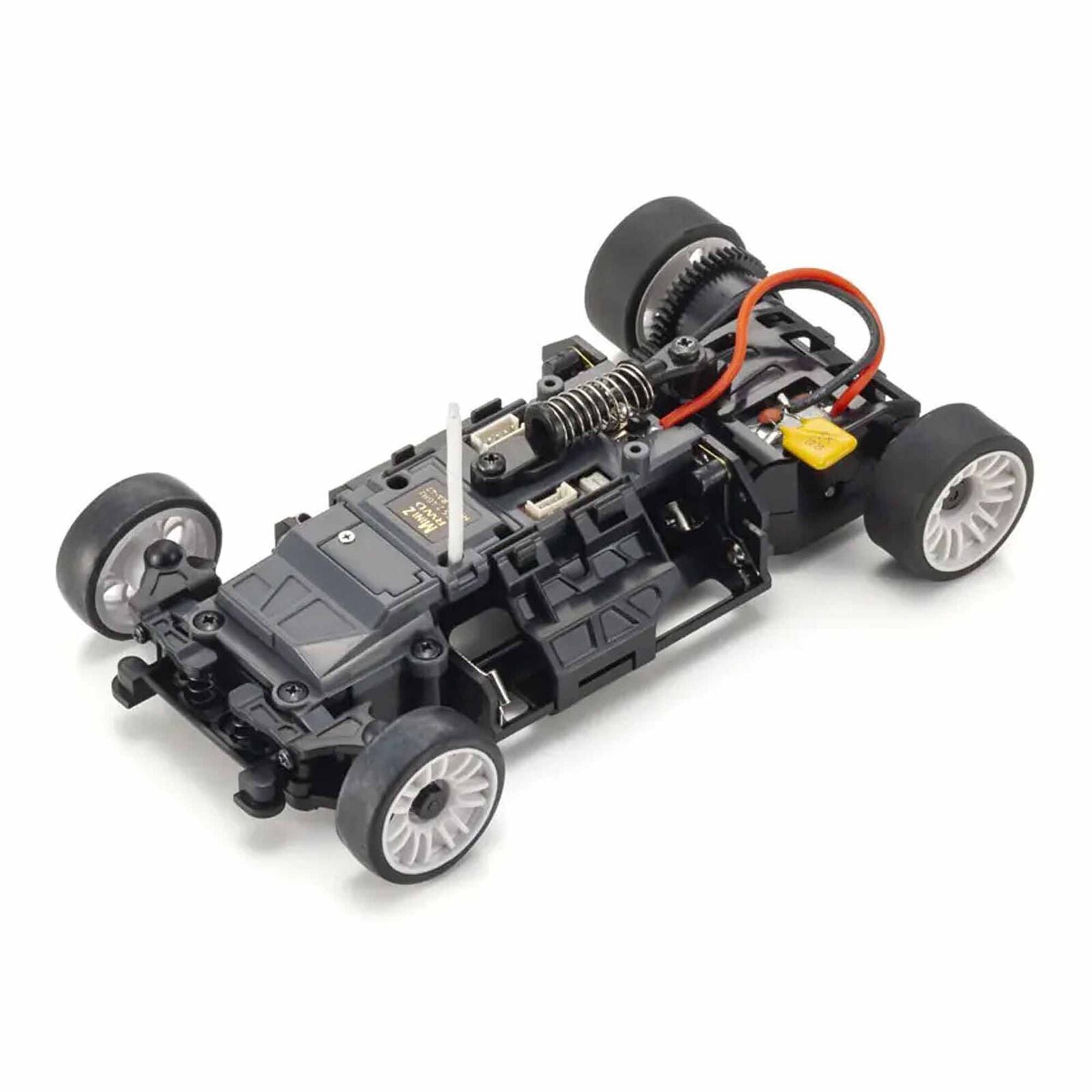 Kyosho Mini-Z MR04 RWD Corvette C8-R Gun Metal/Blanc (W-MM/KT531P) K.32356GMW - Breizh Modélisme.