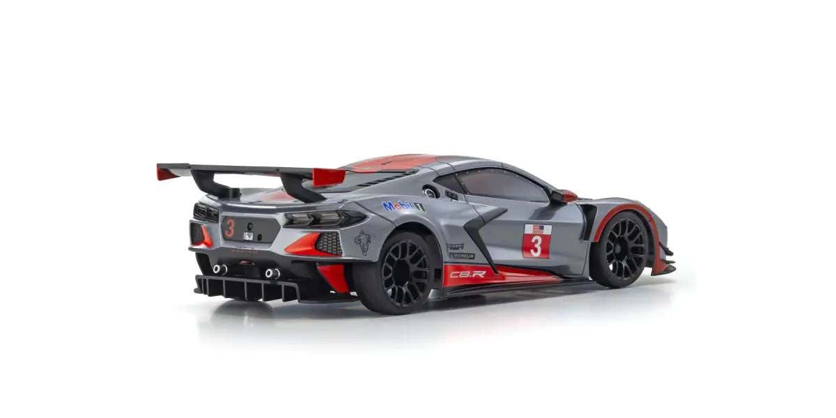 Kyosho Mini-Z MR04 RWD Corvette C8-R Gun Metal/Rouge (W-MM/KT531P) K.32356GMR - Breizh Modélisme.