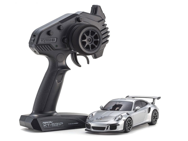 Kyosho Mini-Z MR04 RWD Porsche 911 GT3 RS Silver (N-RM/KT531P) 32358S