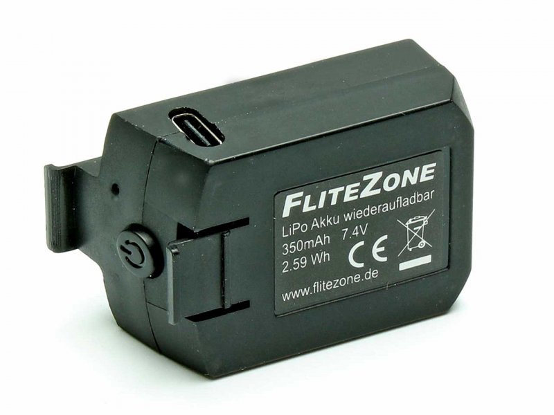 Batterie LiPo FliteZone 350mAh 2S 7,4 V (MD500E) - 15799