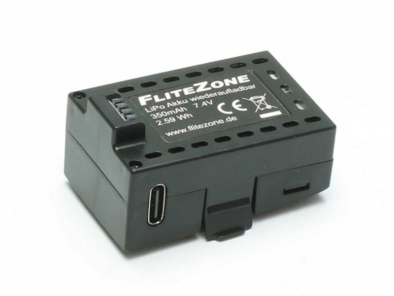 Batterie LiPo FliteZone 350mAh 7,4V pour UH-1DX - 16408