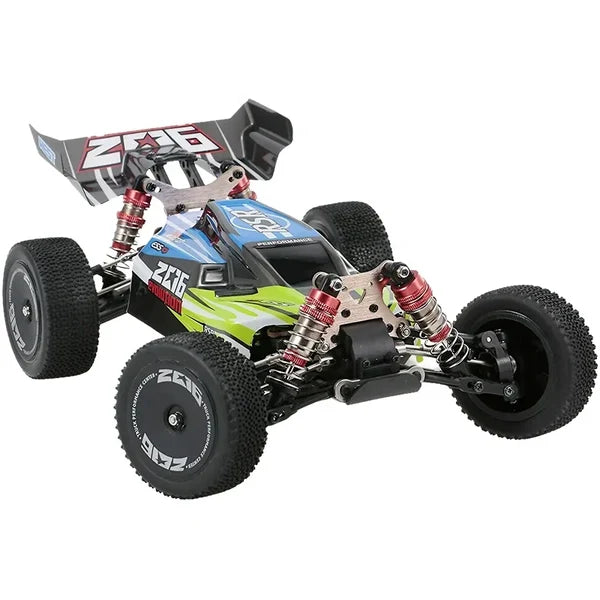 Buggy RC Wltoys 144001 vert 1/14 RTR – 4 roues motrices - Breizh Modélisme.
