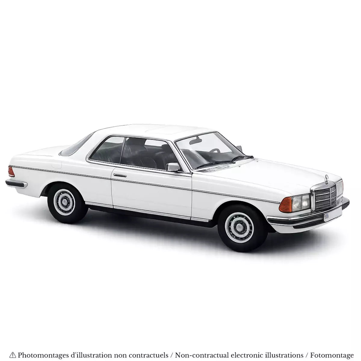 Voiture miniature collection 1/18 Mercedes-Benz 280 CE 1980 Blanc Classique Norev 183986