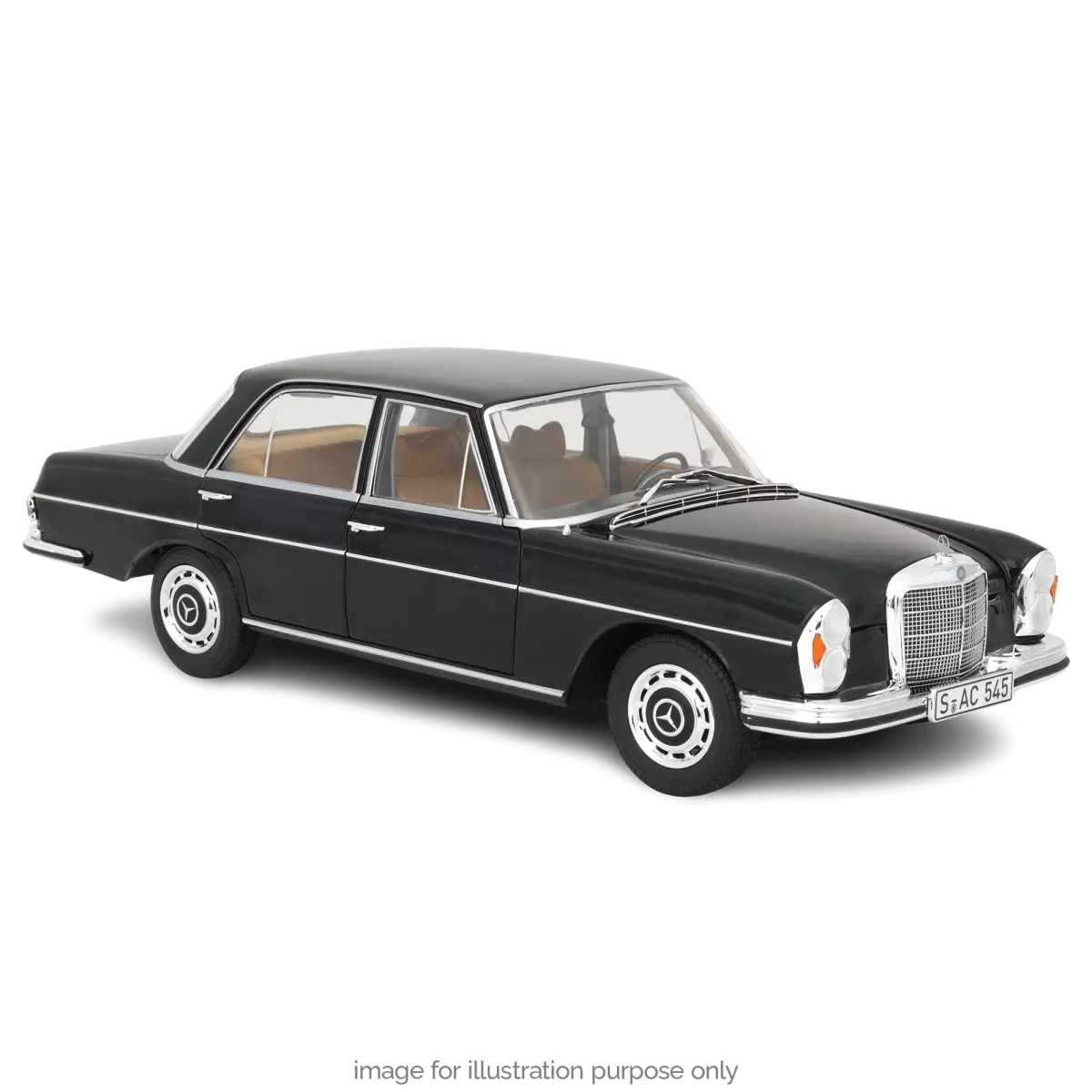 Voiture miniature collection 1/18 Mercedes-Benz 280 SE 1968 Noir Norev 183360