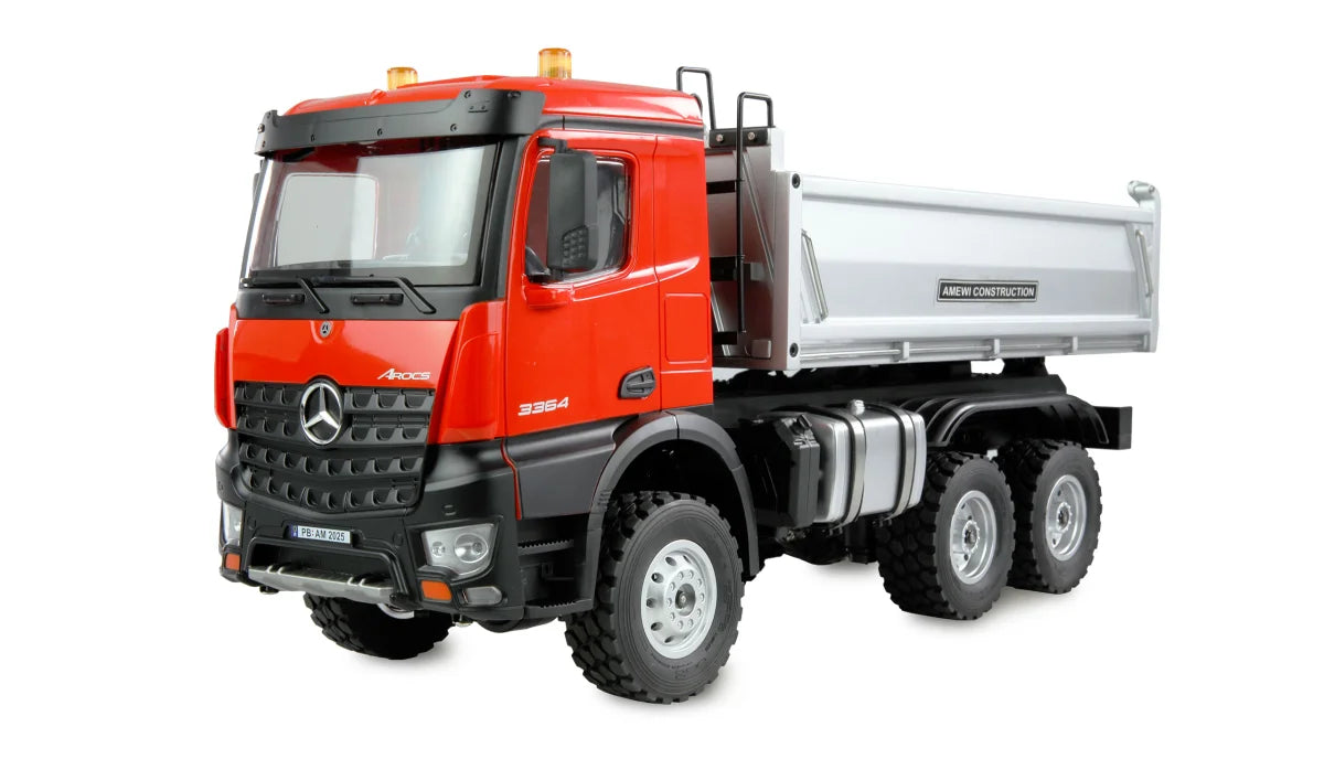 Camion RC Mercedes-Benz Arocs benne 6x6 RTR 1/14 rouge 22684