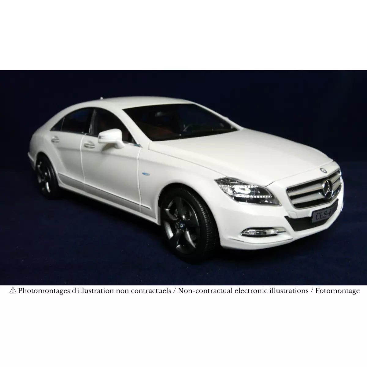 Voiture miniature collection 1/18 Mercedes-Benz CLS Coupe 2011 Blanc Brillant métallisé Norev 183943