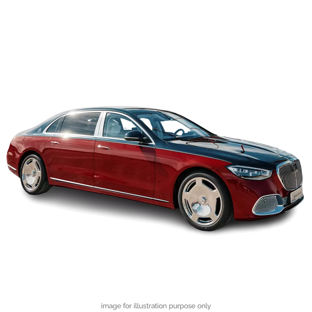 Voiture miniature collection 1/18 Mercedes-Maybach S 680 4MATIC 2021 Bleu Nautical/Rouge Patagonia Norev 183919