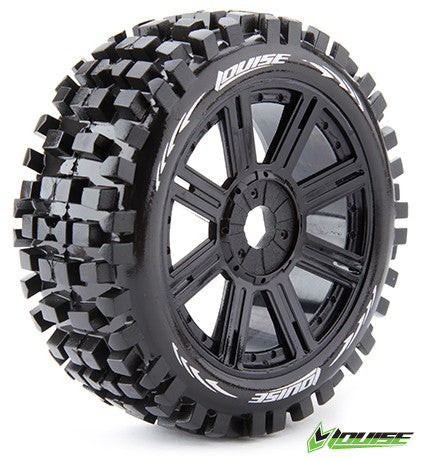 2 pneus et jantes B-Bulldozer 1/8 Buggy sport - L-T325B" - Breizh Modélisme.