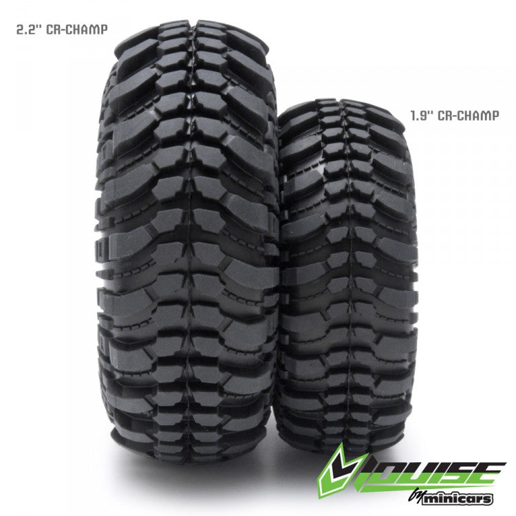 2 pneus et jantes Crawler 1/10 CR-CHAMP 2,2 - 3236VB - Breizh Modélisme.