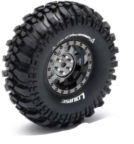 2 pneus et jantes Crawler 1/10 Louise 1.9 CR-CHAMP 3231VBC - Breizh Modélisme.