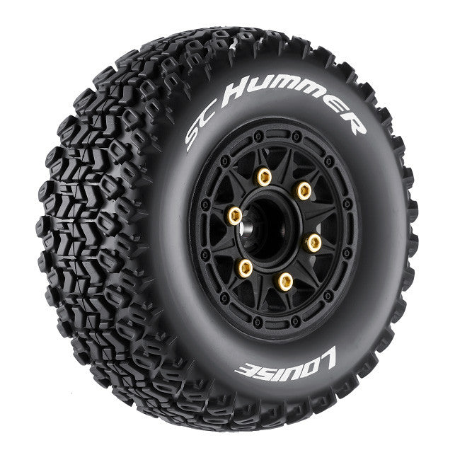 2 Pneus et roues SC-HUMMER soft (hexagone amovible 4pcs) 3224SB