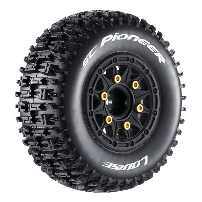 2 Pneus et roues SC-PIONEER Soft (Hex amovible 4pcs) - LT3148SB