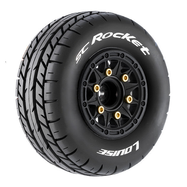 2 Pneus et roues SC-ROCKET soft (hexagone amovible 4pcs) 3154SB