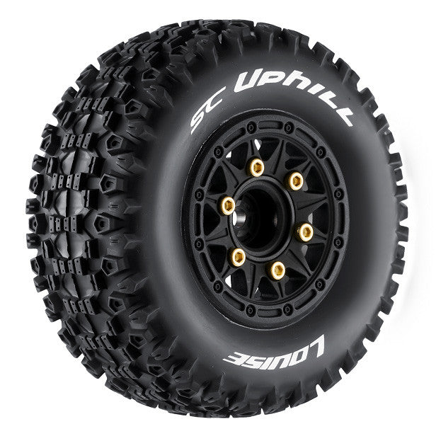 2 Pneus et roues SC-UPHILL soft (hexagone amovible 4pcs) 3223SB