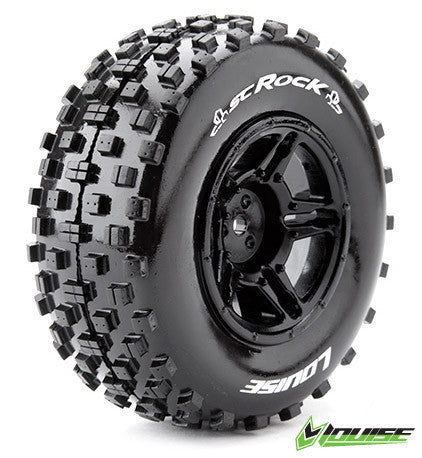 2 Pneus & jantes Avant 2WD Louise SC-ROCK 3229BTF - Breizh Modélisme