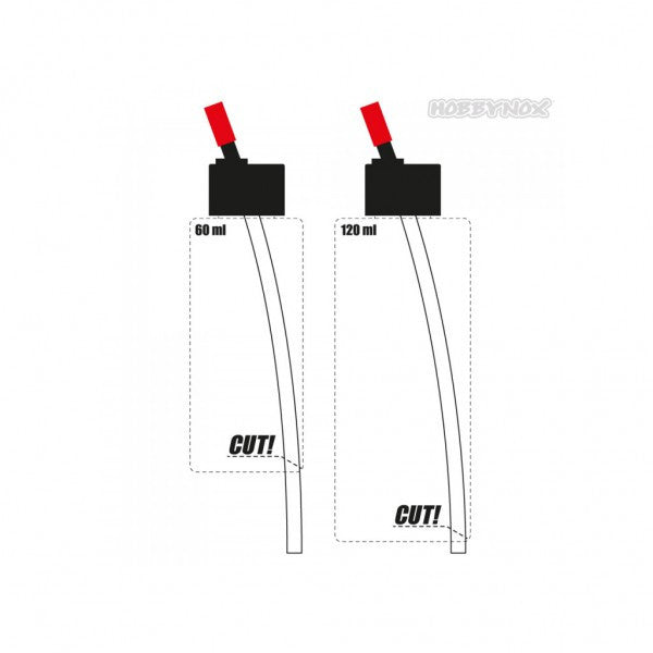 Adaptateur flacon pour aérographe Hobbynox pour 60ml / 120ml - Breizh Modélisme.