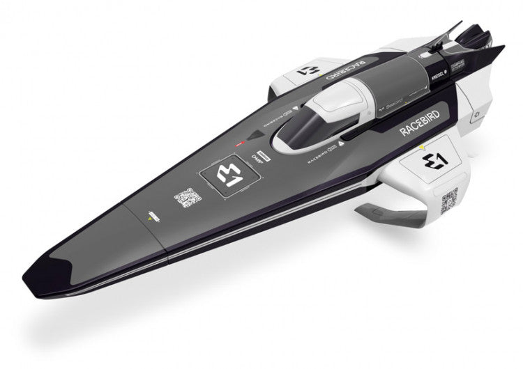 Bateau électrique Racebird E1 Hydrofoil 1/14 RTR blanc - JW8608-WHITE - Breizh Modélisme.