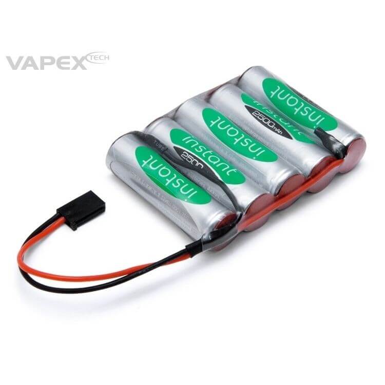 Batterie de reception RX NiMh 6V 2500mah prise FUTABA - Breizh Modélisme