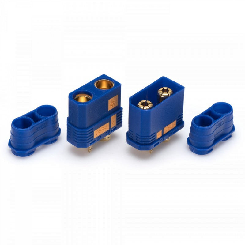 Connecteur Mâle + Femelle QS8-S Anti-étincelle (8mm) - B9310 - Breizh Modélisme.