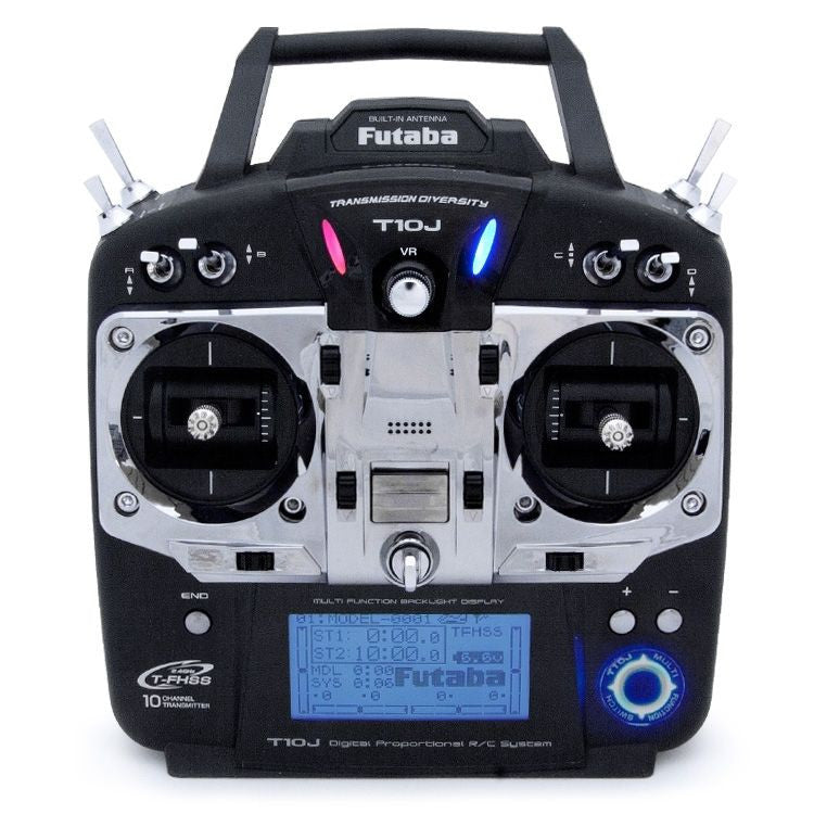 Radio Futaba T10J 2.4 GHz + récepteur R3008SB Mode 1 - Breizh Modélisme.