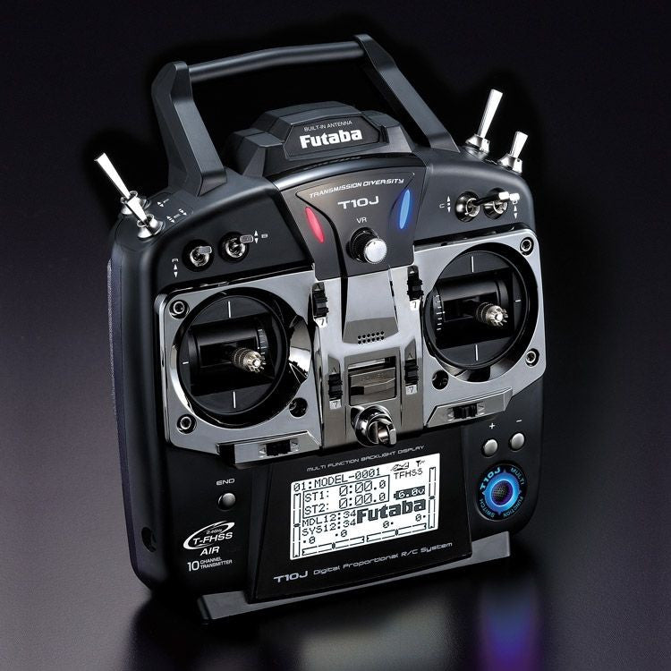 Radio Futaba T10J 2.4 GHz + récepteur R3008SB Mode 1 - Breizh Modélisme.